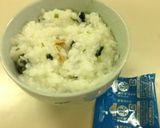 即席みそ汁の具で、味付け粥作り方7写真