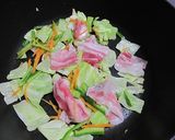 ポン酢で焼きうどん作り方2写真