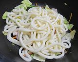 ポン酢で焼きうどん作り方3写真