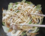 ポン酢で焼きうどん作り方4写真