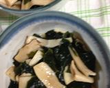 しめじとワカメのごまポン和え作り方4写真