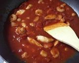 ササミ入り海鮮トマトパスタ♡作り方6写真
