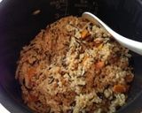 ごぼうとひじきの炊き込みご飯☆作り方3写真