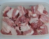お手軽簡単豚バラのトマトぺ−スト煮込み作り方2写真