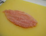 鶏ささみの赤柴漬けチーズ巻きフライ作り方2写真