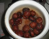 和栗の渋皮揚げ　シロップ漬け作り方3写真