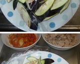 ✿豚バラとナスの豚キムチマヨがけ丼✿作り方3写真
