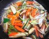 キャベツとズッキーニの中華スパゲッティ作り方7写真