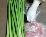 にんにくの芽とエリンギのごま油塩味作り方1写真