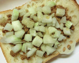 鶏そぼろと蓮根のカレートースト作り方5写真