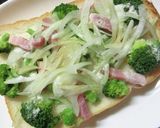 ベーコン×ブロッコリー　ソース味トースト作り方3写真
