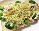 ベーコン×ブロッコリー　ソース味トースト作り方4写真