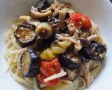 茄子・トマト・きのこのパスタ作り方7写真