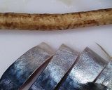 塩鯖とゴボウの炊き合わせ作り方1写真