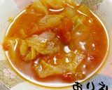 煮込むだけ！塩麹入りトマトスープ作り方3写真