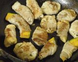 豚巻き 照り焼き【南瓜レンコン油揚げ】作り方4写真
