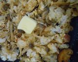 きのこ類、レタス入りバター風味焼き飯作り方9写真