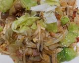 きのこ類、レタス入りバター風味焼き飯作り方12写真