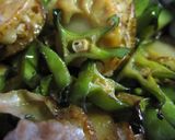 ホタテとシカクマメのバター醤油炒め作り方4写真
