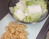 白菜とうす揚げの煮物甘め♪作り方1写真