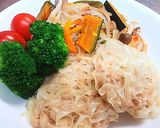 フライパンひとつ☆イカ入り焼売の野菜蒸し作り方17写真