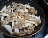 長芋と豚肉炒め作り方4写真