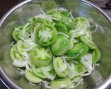青いトマトのやわらかピクルス作り方1写真