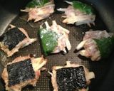 ＊牛蒡と豚挽肉の磯辺焼き＊作り方3写真