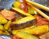 ✿茄子とベーコンのガーリックバター炒め✿作り方5写真