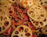牛肉とれんこんの照りうま炒め作り方2写真