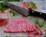 お弁当のおかず★お花ビアハム作り方3写真