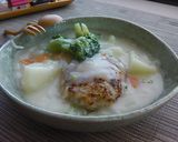 豆腐ハンバーグのクリームシチュー添え♬作り方8写真