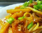 パンツェッタのトマトソースパスタ作り方8写真