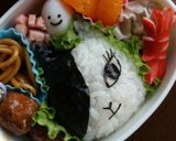 キャラ弁のりとごはんLINEジェシカ作り方3写真