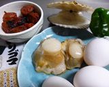 ホタテごはん入り　厚焼き卵弁当作り方1写真