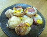 ウィンナー＆コーンたこ焼き作り方2写真