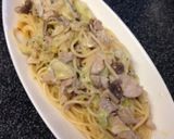 ランチ★豚肉とキャベツのクリームパスタ作り方5写真