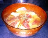 簡単節約絶品出し汁ビーフジャーキースープ作り方13写真