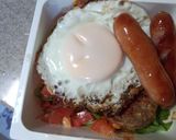 煮込みロコモコ丼弁当作り方10写真