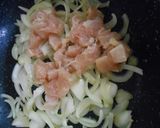 鶏肉ときのこ炒め・炒り卵のせ作り方7写真