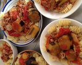 豚とトマトとなすのパスタ作り方9写真