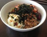 1人暮らしの簡単ランチ　納豆キムチうどん作り方17写真