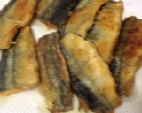 秋刀魚のから揚げ♪ピリ辛ネギソース作り方2写真