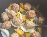 肉団子 中華風炒め作り方1写真