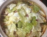 鶏肉とキャベツの重ね土鍋煮~ポーランド風作り方5写真