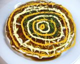 デコ仕上げのお好み焼き作り方2写真