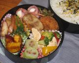 from神奈川★まぐろのコロッケ弁当作り方6写真
