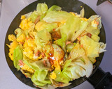キャベツと豚ひき肉の卵炒め作り方9写真