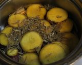 さつま芋とチリメンジャコのめんつゆ煮作り方3写真