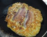 レンコン入りお好み焼き作り方10写真
